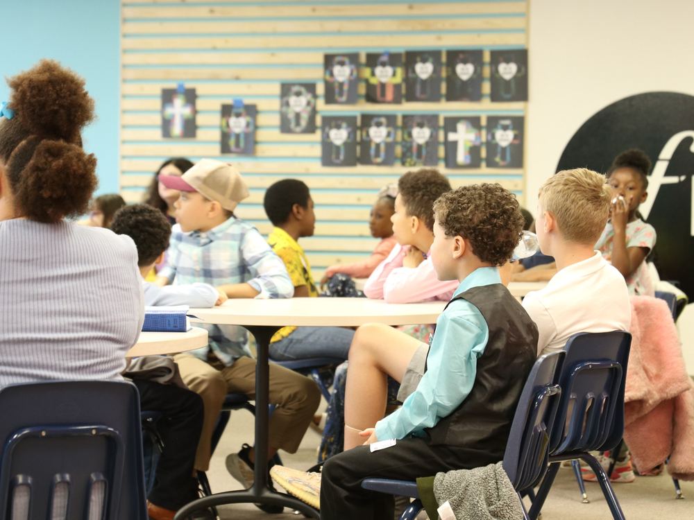 Kids in a TFH Kids class